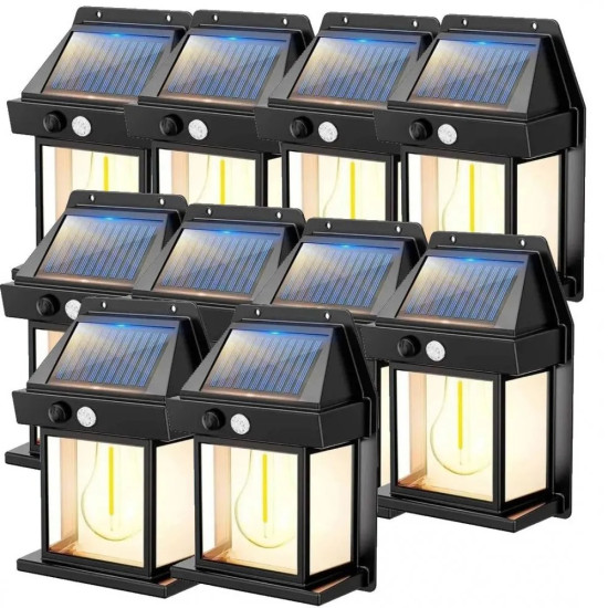 10 Броя декоративна сензорна соларна лампа с крушка BK-888