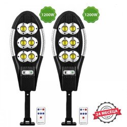 2 БРОЯ 1200W СОЛАРНА УЛИЧНА ЛАМПА