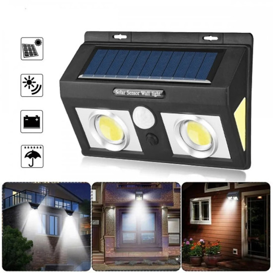 2 БРОЯ LED соларен прожектор със сензор Air Light