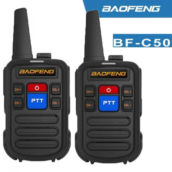 2 БРОЯ МИНИ РАДИОСТАНЦИЯ UHF BAOFENG BF-C50