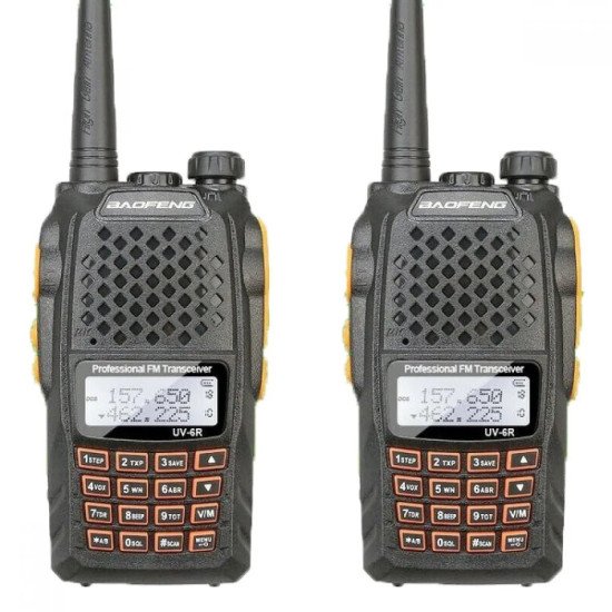 2 Броя Двубандова Радиостанция Baofeng UV-6R