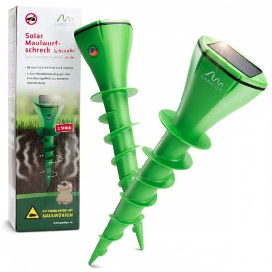 2 Броя Соларен уред против къртици, мравки и полевки Gardigo
