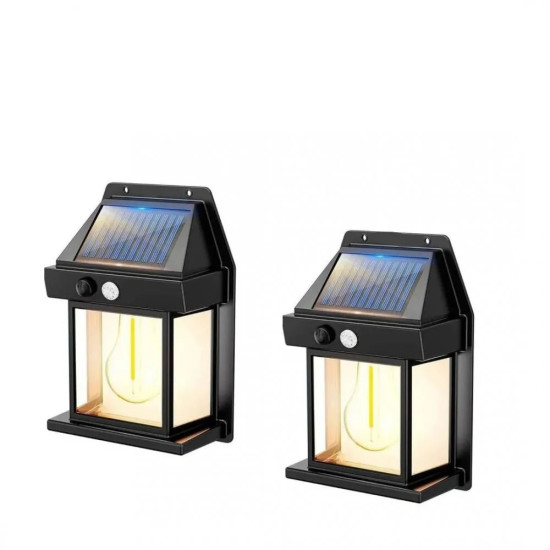 2 Броя декоративна сензорна соларна лампа с крушка BK-888