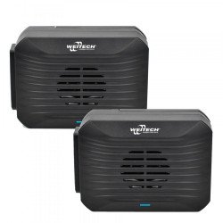 2 Броя ултразвуков и звуков уред против гълъби за защита на тераси и балкони IP44 - Weitech WK-0021