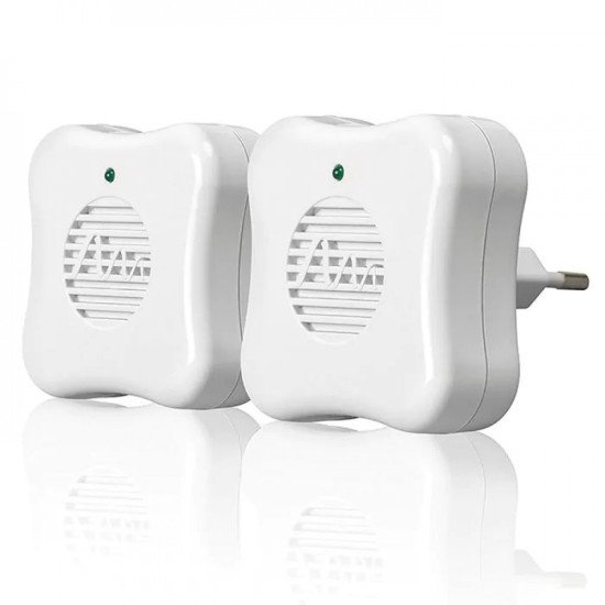 2 Броя ултразвуков уред против мишки и плъхове без отрова, пестициди и химикали, Gardigo 66986