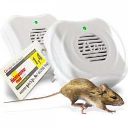 2 Броя ултразвуков уред против мишки и плъхове без отрова, пестициди и химикали, Gardigo 66986