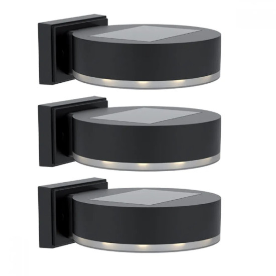 3 БРОЯ СОЛАРНА LED ЛАМПА ЗА СТЕНА 0.3W IP44