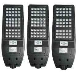 3 БРОЯ УЛИЧЕН ОСВЕТИТЕЛ LED СОЛАРЕН СЪС СЕНЗОР