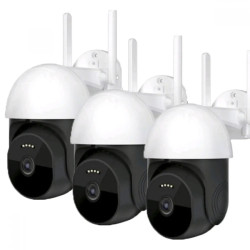3 Броя смарт охранителна камера 4G 360° IP PTZ