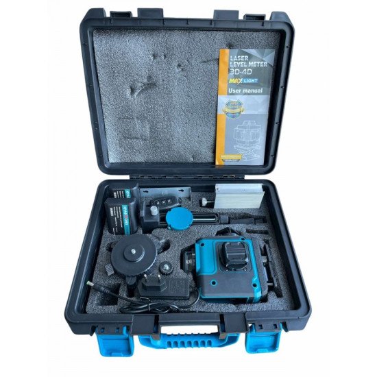 4D лазерен нивелир с 360 градуса завъртане, 16 линии без стойка