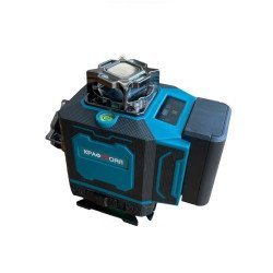 4D лазерен нивелир с 360 градуса завъртане, 16 линии ( със зелен лазер ) и дисплей ,със стойка KraftRoyal