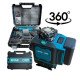 4D лазерен нивелир с 360 градуса завъртане, 16 линии ( със зелен лазер ) и дисплей ,със стойка KraftRoyal