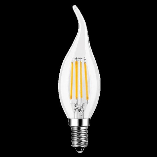 5 БРОЯ ДИМИРУЕМА LED FILAMENT ЛАМПА FLAME 5W E14 2700K