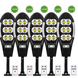 5 БРОЯ ПО 1200W СОЛАРНА УЛИЧНА ЛАМПА