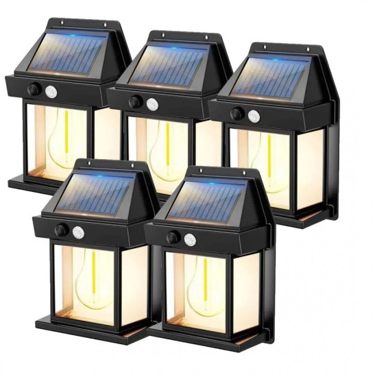 5 Броя декоративна сензорна соларна лампа с крушка BK-888