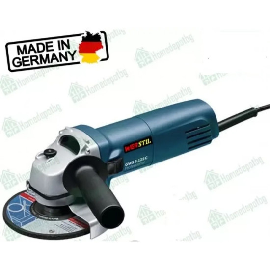 ЪГЛОШЛАЙФ WERSTIL С РЕГУЛАЦИЯ НА ОБОРОТИТЕ 125MM