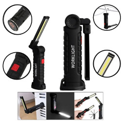 АКУМУЛАТОРНА РАБОТНА ЛАМПА С ЧУПЕЩА СЕ ГЛАВА И МАГНИТ