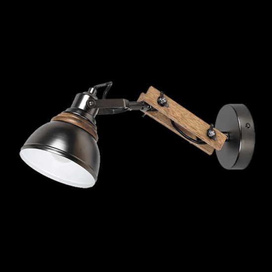 ALEGRA АПЛИК 1XE14 ДЪРВО И ЧЕРНО