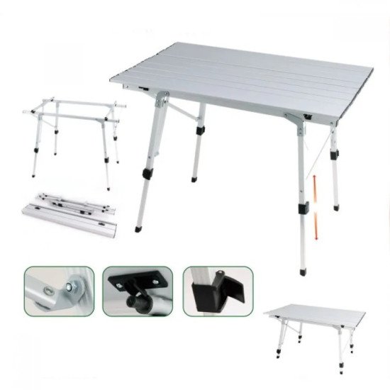 Алуминиева къмпинг маса с регулируема височина ZRTA053