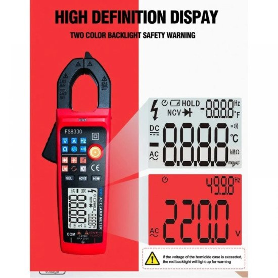 Амперклещи и мултицет 2в1