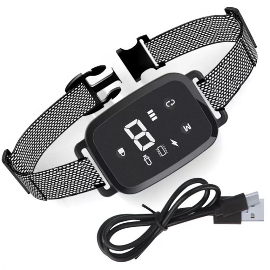 Автоматичен възпитателен нашийник за обучение на кучета срещу лаене, 3 режима