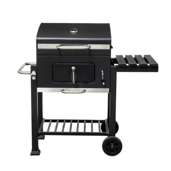 Барбекю Ziel Grill CG017, Черен мат с чугунена плоча