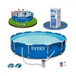 Басейн 3.66х0.76м Intex 28212 Metal Frame с метална рамка к-кт помпа и филтър