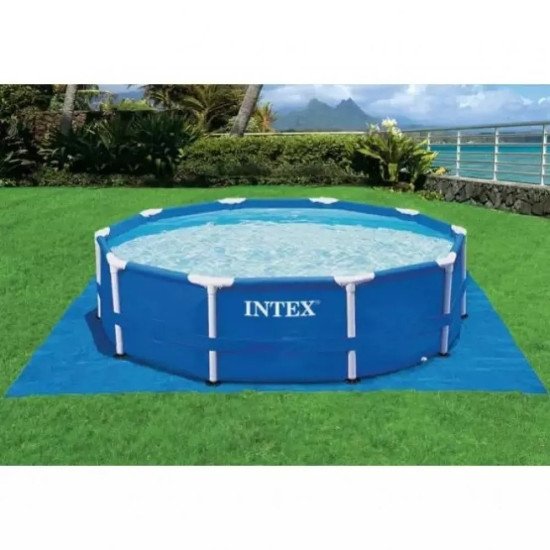 Басейн Intex 28242 с метална рамка, 4.57 х 1.22 м с подарък подложка