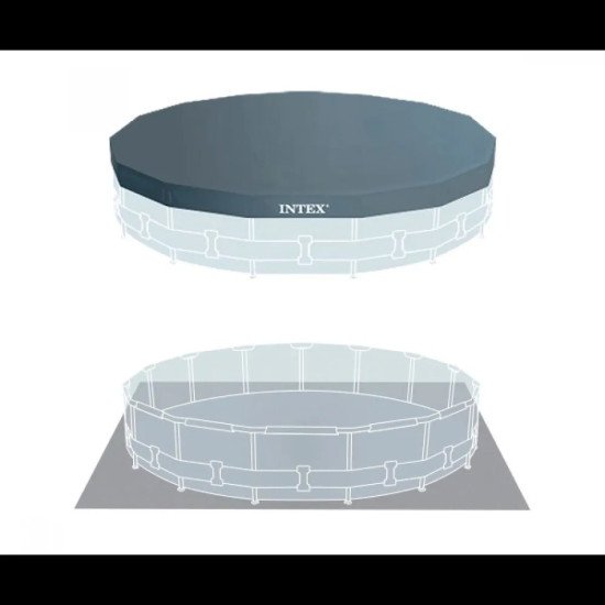 Басейн Intex 28242 с метална рамка, 4.57 х 1.22 м с подарък подложка