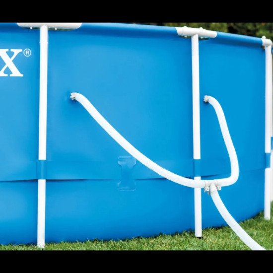 Басейн Intex 28242 с метална рамка, 4.57 х 1.22 м с подарък подложка