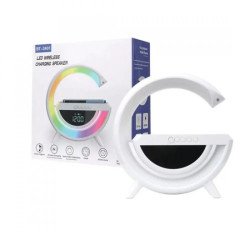 Безжично зарядно Тонколона, Часовник, Зареждане на смартфони, 15W