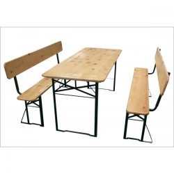 Бирен сет TLW011-А1 маса с две пейки