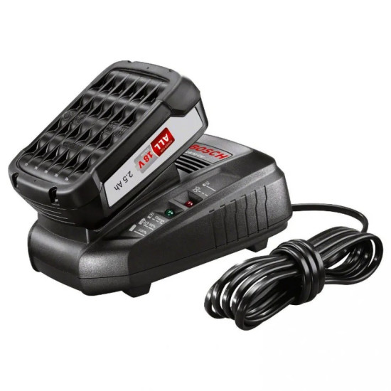 Bosch Батерия акумулаторна Li-Ion със зарядно устройство 18 V, 2.5 Ah