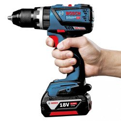 Bosch Бормашина винтоверт акумулаторна ударна с батерия и зарядно, 18 V, 5 Ah, 60 Nm, 1.5-13 мм, GSB 18V-60 C