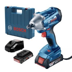 Bosch Гайковерт акумулаторен ударен 18 V, 3 Ah, 250 Nm, 1/2", GDS 250 Li