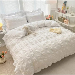 Бял спален комплект от 6 части