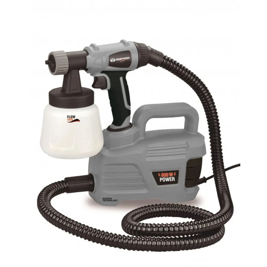 DAEWOO ПИСТОЛЕТ ЗА БОЯДИСВАНЕ С ЕЛЕКТРИЧЕСКИ КОМПРЕСОР 800W