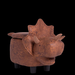 ДЕТСКА ТАБУРЕТКА ДИНОЗАВЪР - КАФЯВ