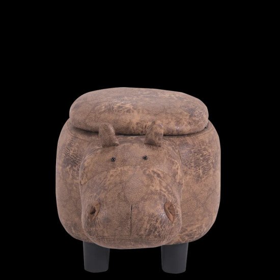 ДЕТСКА ТАБУРЕТКА ХИПОПОТАМ - КАФЯВ