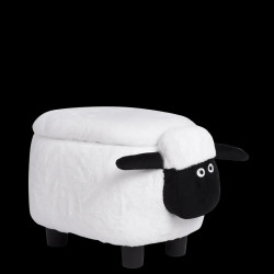 ДЕТСКА ТАБУРЕТКА ОВЦА - БЯЛ