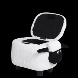 ДЕТСКА ТАБУРЕТКА ОВЦА - БЯЛ