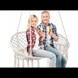 Двойна въжена люлка тип стол