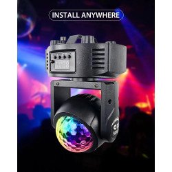 Двустранен диско прожектор Moving Head mini с 4 диода