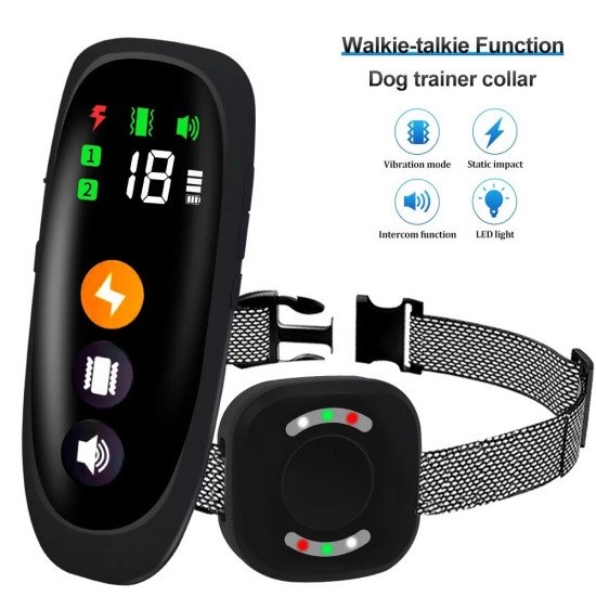Електронен нашийник за обучение на кучета срещу лаене, 4 режима