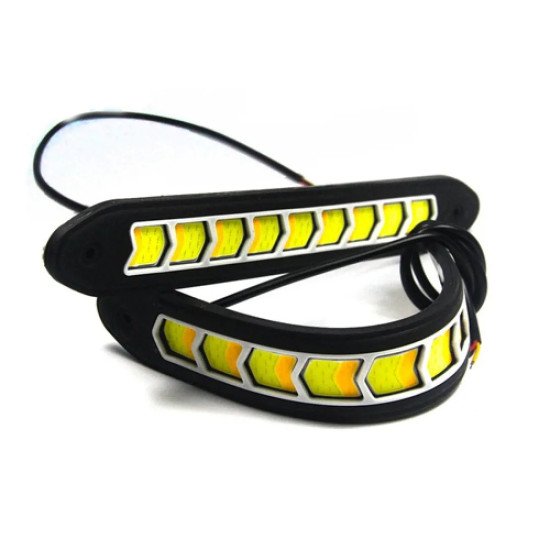 ГУМИРАНИ ДНЕВНИ LED СВЕТЛИНИ С ФУНКЦИЯ МИГАЧ