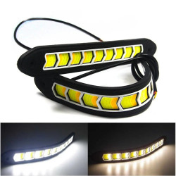 ГУМИРАНИ ДНЕВНИ LED СВЕТЛИНИ С ФУНКЦИЯ МИГАЧ