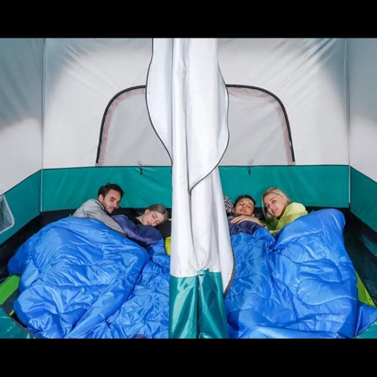 Голяма къмпинг палатка с две помещения 3.8х2.5х1.9