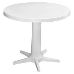 Градинска PVC маса Prima Rose ø75см бяла