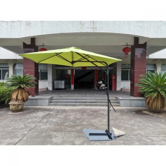 Градински Чадър Лале LED осветление и метална рамка с механизъм