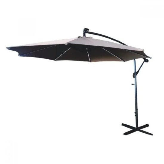 Градински чадър Banana Style с 8 LED ребра TLB017-300 Butternut 3м